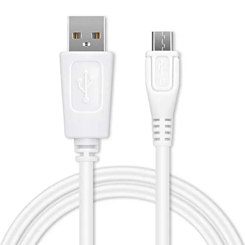 CELLONIC USB Kabel (1m 1A) kompatibel mit Lenovo Yoga Tablet 2/3, IdeaPad Miix, IdeaTab (micro USB) (Micro USB auf USB A (Standard USB)) Datenkabel Ladekabel weiß