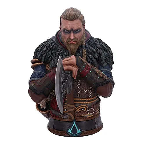 Assassin's Creed Valhalla Eivor Bust 32 cm - Figur - Spielfigur aus feinstem Harz, handbemalt und detailreich. Eivor in voller Rüstung mit Axt, ideal für Sammler und Fans der Assassin's Creed Reihe.