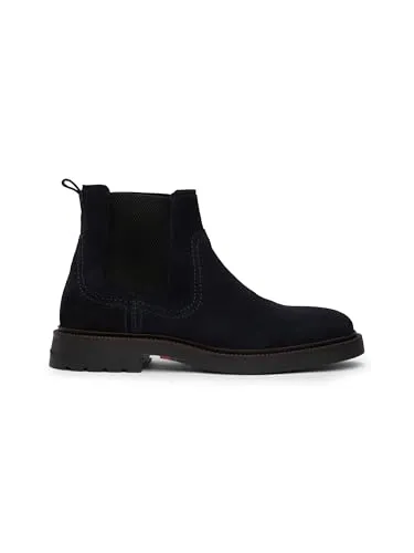 Tommy Hilfiger Herren Low Boot Stiefel Comfort Elegant, Blau (Desert Sky), 41