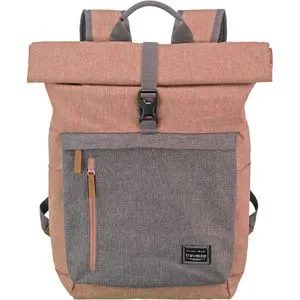 Travelite Handgepäck Rucksack BASICS - 15,6 Zoll Laptop Rucksack mit Rolltop Funktion, 35L, ideal für Reisen und Schule, leicht und robust