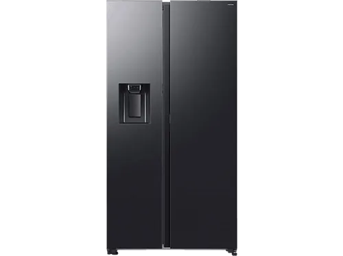 Samsung RS80F66KBFEF Kühl-Gefrier-Kombination - Schwarz - Kühlschrank mit AI Voice Control für einfache Sprachsteuerung, Twin Cooling Plus für optimale Frische und SmartThings App für Überwachung und Steuerung von überall.
