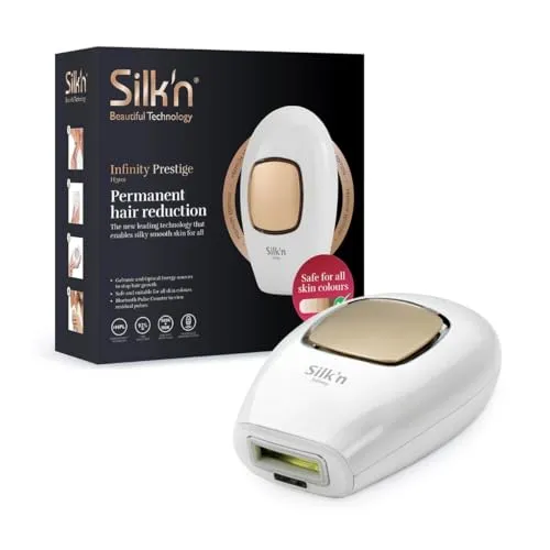 Silk´n Infinity Prestige - Dauerhafte Haarreduktion - IPL-Gerät für effektive Laser Haarentfernung, schmerzarm und sicher für alle Hauttypen.