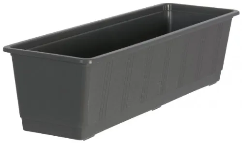 Geli Blumenkasten Standard aus Kunststoff, Farben:anthrazit, Länge:50 cm