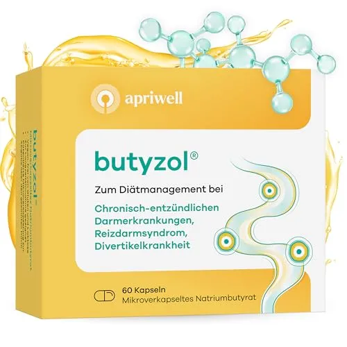 Butyzol Mikroverkapsel - Natriumbutyrat 60 St - Arzneimittel mit mikroverkapseltem Natriumbutyrat zur Unterstützung der Darmgesundheit, ideal für eine gezielte Therapie.