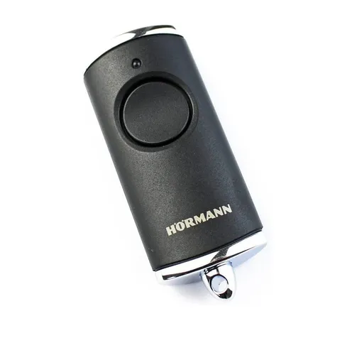 Hörmann Handsender HSE 1 BiSecur – Struktur schwarz - Zubehör für Sicherheitstechnik, 1-Kanal-Handsender mit BiSecur-Technologie für sichere Steuerung von Toren und Türen.