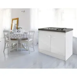Respekta Miniküche Levin 100 cm - Küchenzeile für kleine Räume, platzsparend mit reversibler Montage und Edelstahlkochmulde - ideal für kleine Küchen und Singlehaushalte.