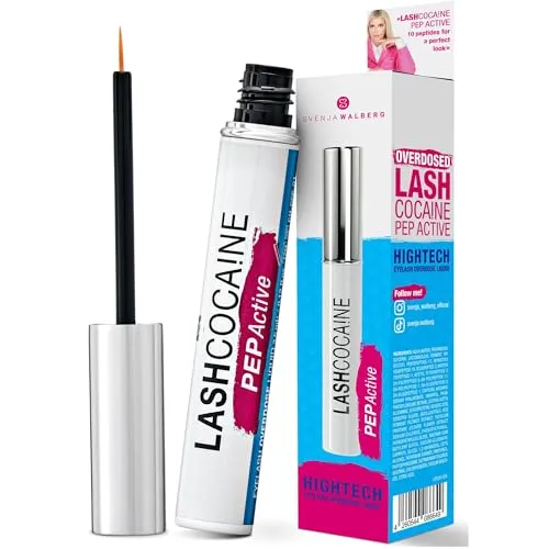 Svenja Walberg Lashcocaine Pep Active Wimpernserum 3,5 ml - Wimpernkraft, Serum & Pflege - Dermatologisch getestetes Wimpernserum für intensiv gepflegte und kräftige Wimpern in praktischer Reisegröße.