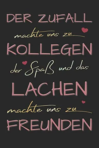 Der Zufall machte uns zu Kollegen: A5 blanko Notizbuch / Notizheft / Tagebuch / Kollegenbuch zum Abschied einer lieben Kollegin oder Kollegen