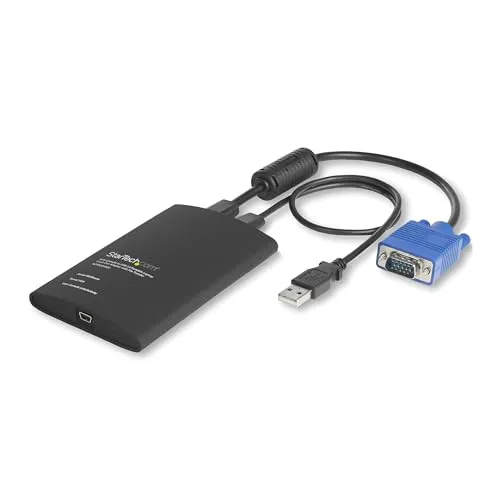 StarTech.com USB Crash Cart Adapter - Tragbarer KVM Adapter für Server - Tastaturen und KVM-Lösungen: Verwandeln Sie Ihren Laptop in eine tragbare Konsole für Headless-Systeme, ideal für effiziente Fehlersuche ohne zusätzliche Geräte.
