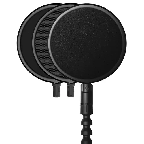 Pop Audio Pop Filter Studio Set - Modulares Popschutzfilter-Set für Mikrofone, ideal für Studio- und mobile Aufnahmen. Drei hochwertige Filterköpfe garantieren klare Aufnahmen ohne Klangveränderungen.