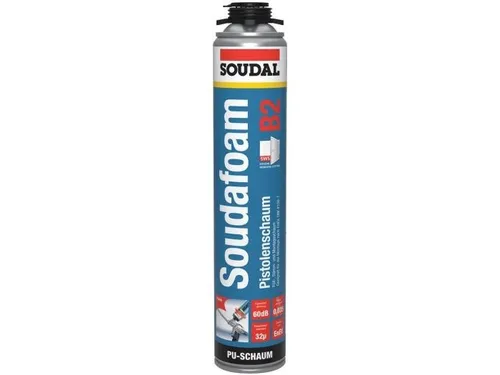Soudal Soudafoam B2 Pistolenschaum 750ml - Hochleistungs-Dämmschaum für optimale Isolierung und Montage, ideal für Bauprojekte und Renovierungen.