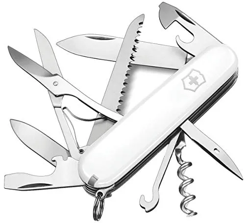 Victorinox Schweizer Taschenmesser Huntsman, Multitool, Swiss Army Knife, 15 Funktionen, Klinge, Korkenzieher, Dosenöffner