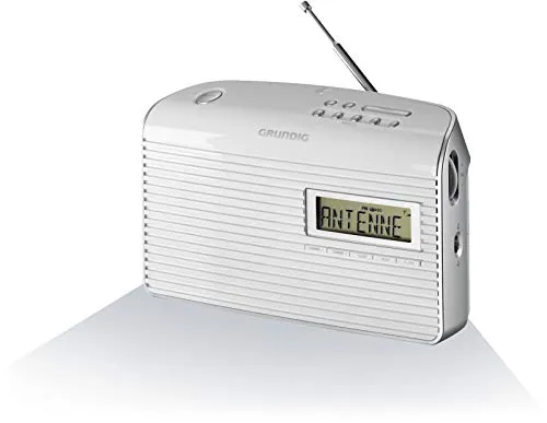 Grundig Music 61 empfangsstarkes Radio, weiß/silber