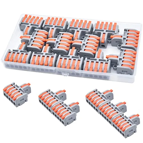 XALXMAW 13 Stück Kabelverbinder, 1 In 5 Out Verbindungsklemme mit Hebel - Anschlussklemmen & Kits – Schnelle und einfache Verdrahtung dank Hebelmechanismus, ideal für effiziente elektrische Verbindungen in verschiedenen Anwendungen.