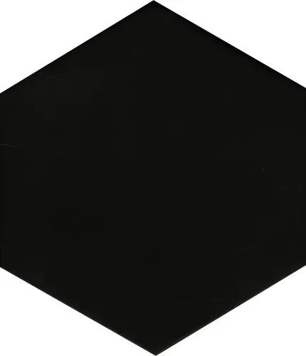 Feinsteinzeug Hexagon Solid Black 21,5 x 25 cm schwarz  Bodenfliese