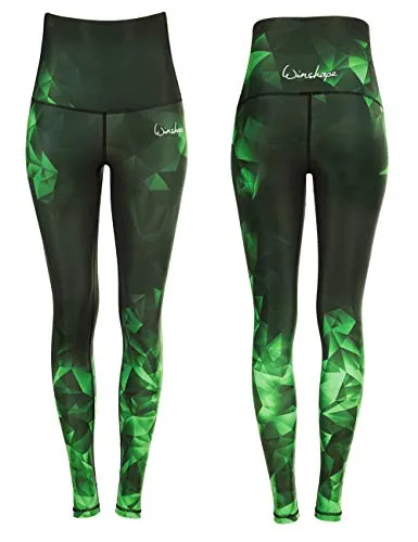 Winshape Leggings Functional Power Shape HWL102 High Waist - Trainingsbekleidung mit Bauch-Weg-Effekt, ideal für ein selbstbewusstes Workout in smaragdgrün.