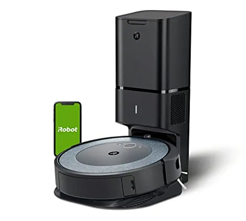 iRobot Roomba i3+ (i3552) - App-steuerbarer Saugroboter mit Absaugstation - Roboterstaubsauger mit automatischer Absaugstation für bis zu 60 Tage selbstständiges Entleeren, ideal für Tierhaare und allergikerfreundlich.