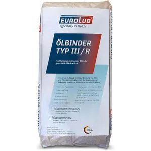 Eurolub ÖLBINDER PLUS (Feinkorn) 814020 - Effektives Bindemittel - Öle & Schmierstoffe, hochwirksames Bindemittel zur schnellen und sicheren Aufnahme von Ölen und Flüssigkeiten auf verschiedenen Oberflächen.