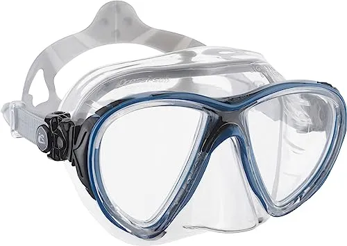 Cressi Big Eyes Evolution Tauchmaske für Erwachsene - Taucherbrille mit kleinem Innenvolumen für einfaches Entleeren, individuell einstellbarem Maskenband und hautschonendem antiallergischem Silikon.