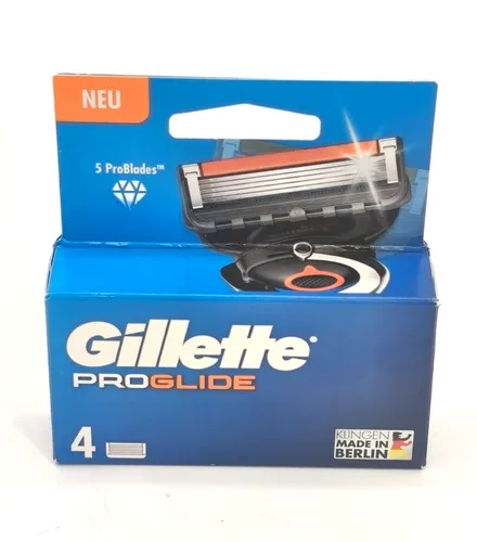 Gillette ProGlide Rasierklingen 4er Set - Nassrasierer mit größeren Gleitstreifen für eine saubere und komfortable Rasur, ideal für den täglichen Gebrauch.