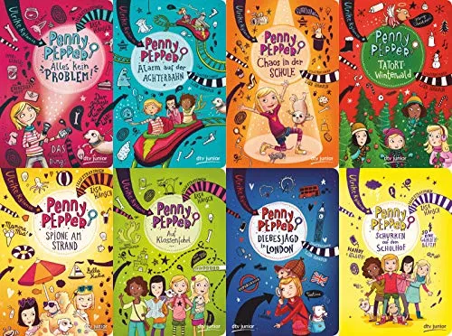 Penny Pepper Band 1-8 + 1 exklusives Postkartenset - Postkarten-Set mit 8 Bänden und 1 exklusiven Postkarten, perfekt für Sammler und als besondere Grußbotschaft.
