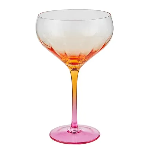 BUTLERS Cocktailglas 380 ml Glas DIVINE | Martini Glas für stilvolle Drinks | Sektkelch mit raffiniertem Farbverlauf | Bargeschirr für Cocktails & Aperitifs
