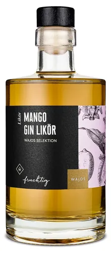 Mango Gin Likör 350ml (18% vol)  I  Wajos Gourmet