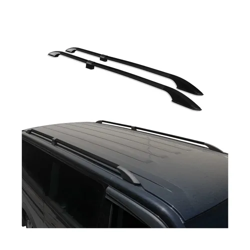Dachreling Dachgepäckträger für Peugeot Rifter 2019-2025 Kurzer Alu Schwarz