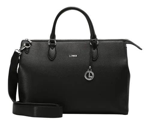 L. CREDI Handtasche Ella - Elegante Laptop-Handtasche - Handtasche mit gepolstertem Laptopfach, ideal für Arbeit und Freizeit. Geräumiges Hauptfach und verstellbarer Schulterriemen für höchsten Komfort.