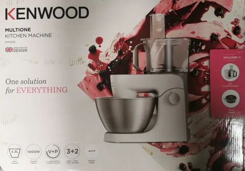 Kenwood MultiOne KHH326 Küchenmaschine, 4,3l Edelstahl Schüssel,1000 Watt NEU