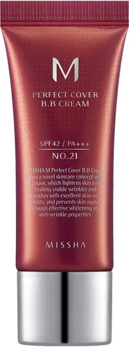 Missha M Perfect Cover BB Cream SPF 42/PA+++ No.21 Light Beige 20ml