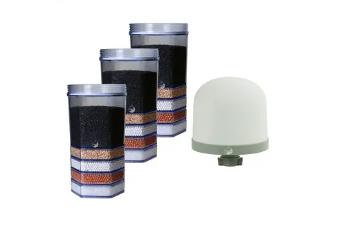 AcalaQuell Wasserfilter Jahrespaket Premium, Zubehör für AcalaQuell Stand-Wasserfilter Smart/Luna/Grande, optionale Mineralsteine