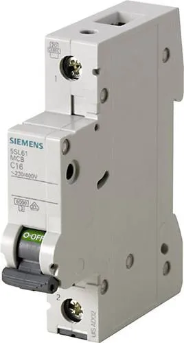 Siemens 5SL61066 5SL6106-6 Leitungsschutzschalter 1polig 6A 230 V, 400V
