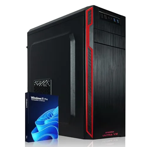 Greed® Ultra V2 PC mit AMD Ryzen 7 5700G - PC-Systeme für Büro & Home Office, ausgestattet mit 32GB RAM und 1TB SSD für blitzschnelle Performance und flüsterleise Kühlung – ideal für effizientes Arbeiten!