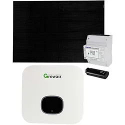 Growatt 4kWp Glas PV-Anlage MIN4200TL-XH - Innovative 4kWp Glas PV-Anlage ohne Speicher, ideal für nachhaltige Energieerzeugung mit 0% MwSt, Schutzklasse IP65 für hohe Wetterbeständigkeit.