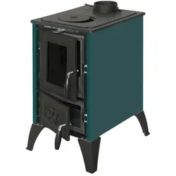 EEK A - Kaminofen mit Herdplatte 806 IGLO grün - 10,6kW