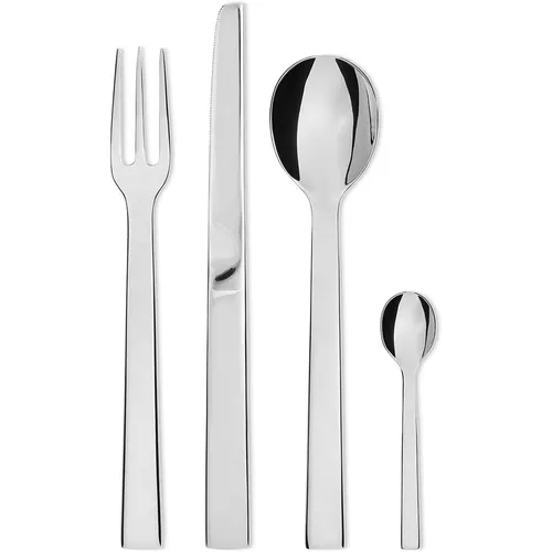Alessi Santiago DC05S24 - 24-teiliges Design Besteckset aus Edelstahl - Hochwertiges 24-teiliges Besteckset aus poliertem Edelstahl, spülmaschinenfest und ideal für stilvolle Anlässe, entworfen von David Chipperfield.