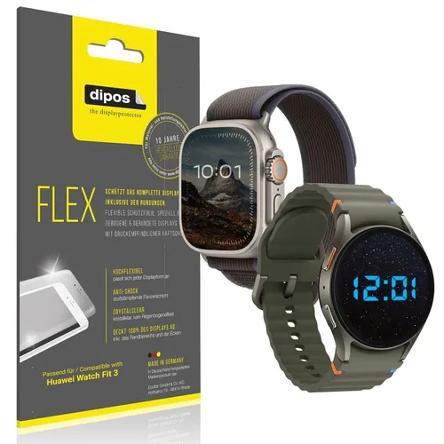 2x 3D Full Cover Schutzfolie für Huawei Watch Fit 3 Panzerfolie Anti-Shock