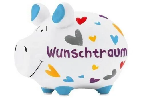 KCG Sparschwein Wunschtraum 100785 - Handgefertigtes Sparschwein Wunschtraum von KCG, ideal als Geschenk. Einzigartiges Design, aus Keramik, mit praktischen Stopfen – ein echter Hingucker für jedes Zuhause.
