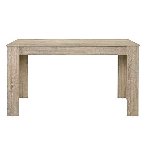 [en.casa] Esstisch Nora - Eleganter Esszimmertisch für 6 Personen - Esszimmertisch mit zeitlosem Design und stabilen Beinen, ideal für gesellige Mahlzeiten. Maße: 140 x 90 x 77 cm, pflegeleichte Oberfläche für einfache Reinigung.
