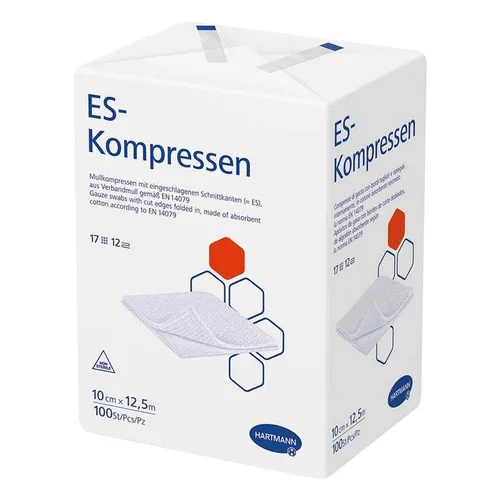 ES-Kompressen unsteril 10x12,5 cm 12fach Inhalt: 100 St
