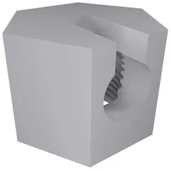 fossi3D Wassersprudler Ersatzmutter kompatibel für Sodastream Crystal 1.0 + 2.0 Ersatzteil 2 weiß