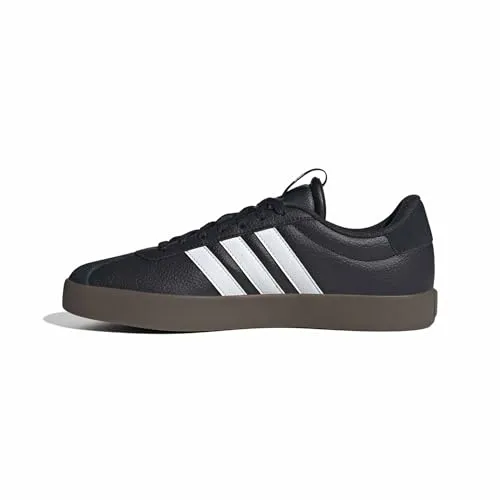 Adidas VL Court 3.0 - schwarz - Sneaker aus hochwertigem Wildleder mit hervorragendem Tragekomfort und vulkanisierter Gummilaufsohle für Stabilität und Flexibilität. Ideal für Alltag und Freizeit.