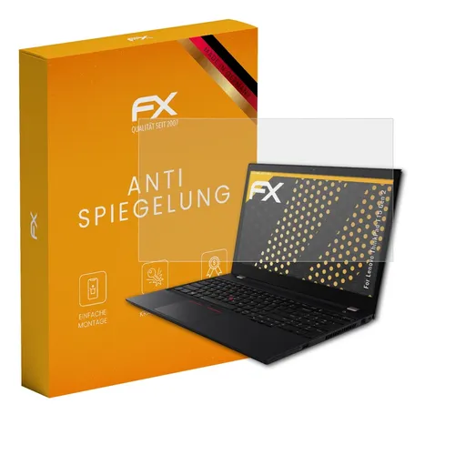 atFoliX 2x Panzerfolie für Lenovo ThinkPad T15 Gen 2 Schutzfolie matt&stoßfest