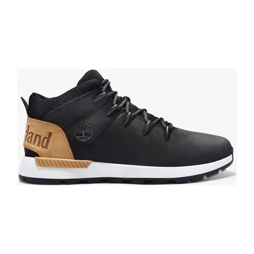 Timberland Herren Sprint Wanderschuh, Schwarz, 41.5 EU - Wanderschuhe mit robuster Synthetik- und Lederkombination, ideal für Outdoor-Abenteuer und Komfort auf jedem Terrain.
