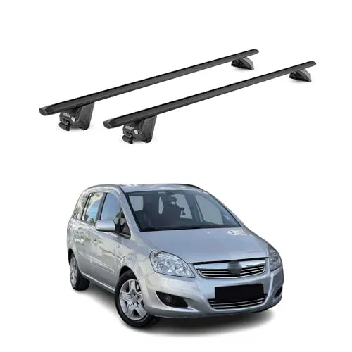 Dachträger Gepäckträger für Opel Zafira B 2007-2014 - Dachträger aus hochwertigem, leichtem Aluminium, wasserbeständig und abnehmbar, ideal für den Transport von Gepäck und Sportgeräten.