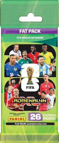 Fifa WM 2026 Adrenalyn XL Trading Cards FAT PACK - Erleben Sie die Fifa WM 2026 Adrenalyn XL Trading Cards FAT PACK. Perfekt für Fußballfans und Sammler, um ihre Lieblingsspieler zu tauschen und zu sammeln. Ein Muss für jeden Fußballbegeisterten!