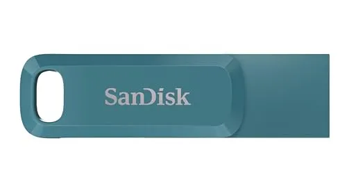 SanDisk 512 GB Ultra Dual USB 3.2 Stick - USB-Stick mit 512 GB, High-Speed USB 3.2 Gen1, USB Type-C und Type-A, ideal für schnelle Datenübertragung mit bis zu 400MB/s.