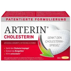 Arterin Cholesterin - Nahrungsergänzung zur Senkung des Cholesterinspiegels, mit pflanzlichen Extrakten und Antioxidantien für gesunde Blutgefäße