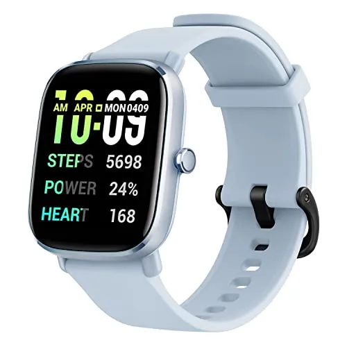 Amazfit Smartwatch GTS 2 Mini 43mm Fitness Uhr 1.55 Zoll AMOLED Display, GPS Aktivitätstracker, Alexa, 5 ATM, Überwachung der Herzfrequenz, SpO2 für Damen Herren